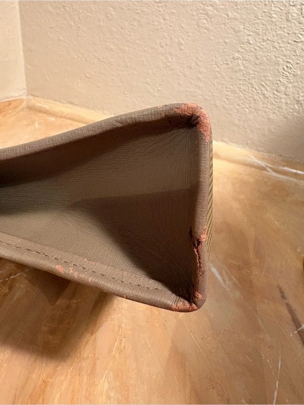 Saint Laurent Beige-Tan Canvas Toiletry Pouch